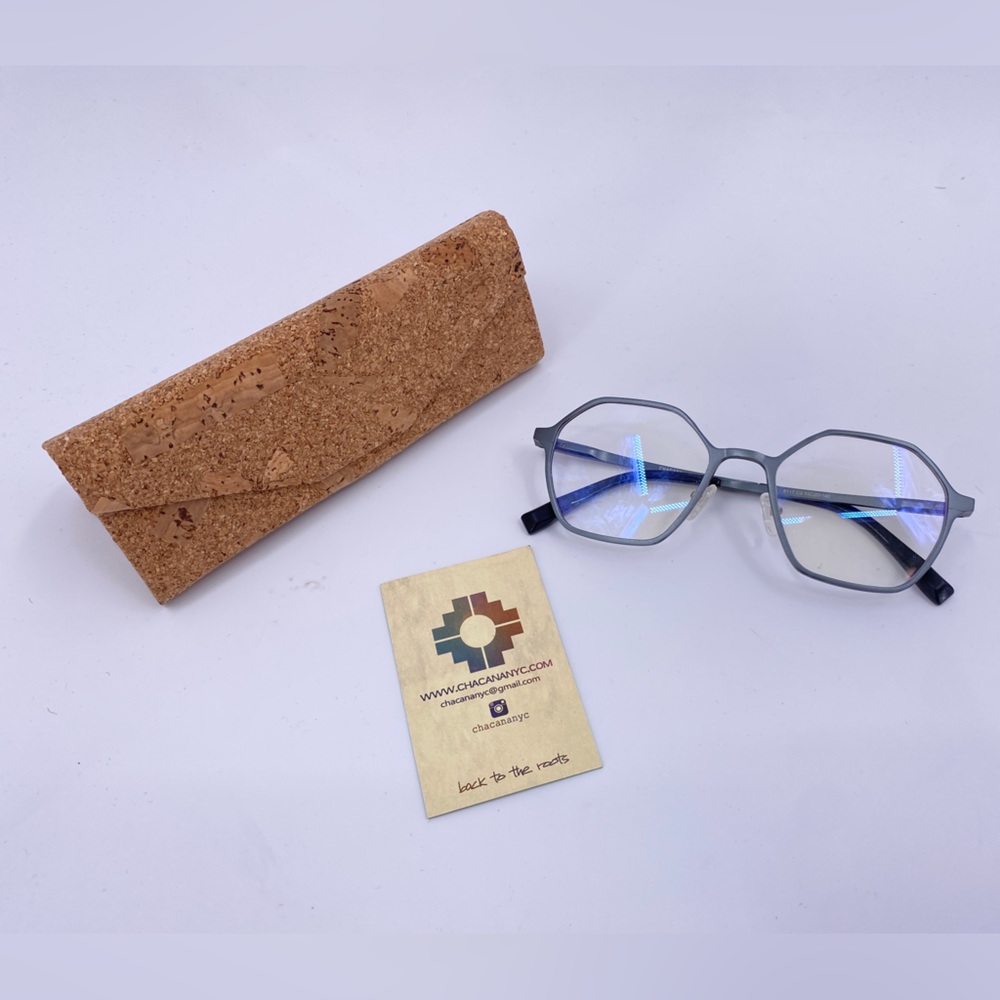 Chacana Hexagonal Blue Ray protection eyeglasses 53-20-145 (K-57)